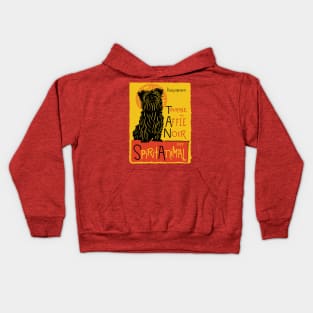 Funny Affenpinscher Cute Dog Chat Noir Mashup Art Kids Hoodie